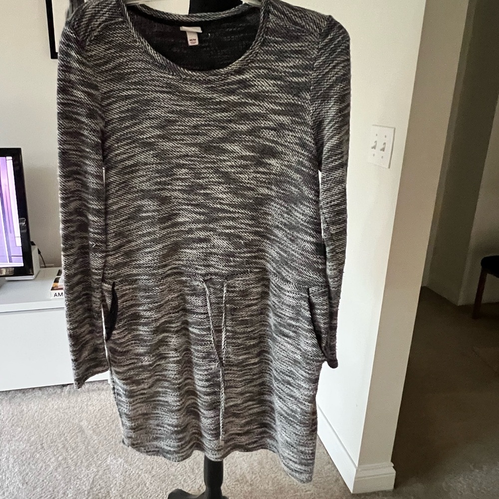 Merona Black and White Knit Dress